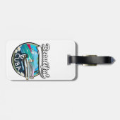 美しいキューバのレトロロゴ。 ラゲッジタグ (裏面横)