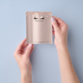 美しいキラキラのメイクアップスタイリスト眉毛 チラシ (手)