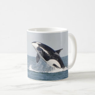 美しいキラークジラ コーヒーマグカップ