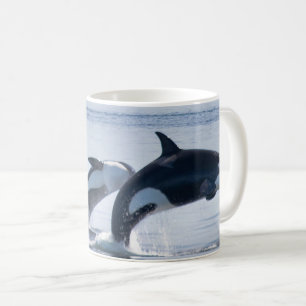 美しいキラークジラ コーヒーマグカップ