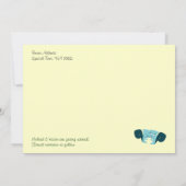 美しいキリの木の保存日付 セーブザデート (裏面)