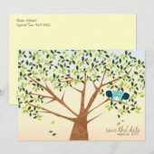 美しいキリの木の発表 セーブザデート (正面/裏面)