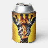 美しいキリンと金ゴールドグリッター 缶クーラー (缶裏面)