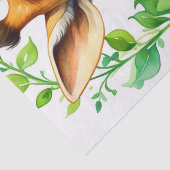 美しいキリン動物&オレンジの花の切り離し 薄葉紙 (詳細)