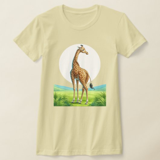 美しいキリン Tシャツ (レイダウン)