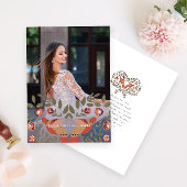 美しいキンセアニェラフィエスタありがとう写真 招待状