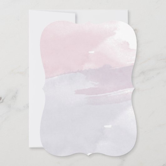 美しいキンセアニェラブデイウォーターカラー招待状 招待状 (裏面)