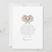 美しいキンチェアネラ・フィエスタ感謝祭の写真 招待状 (裏面)