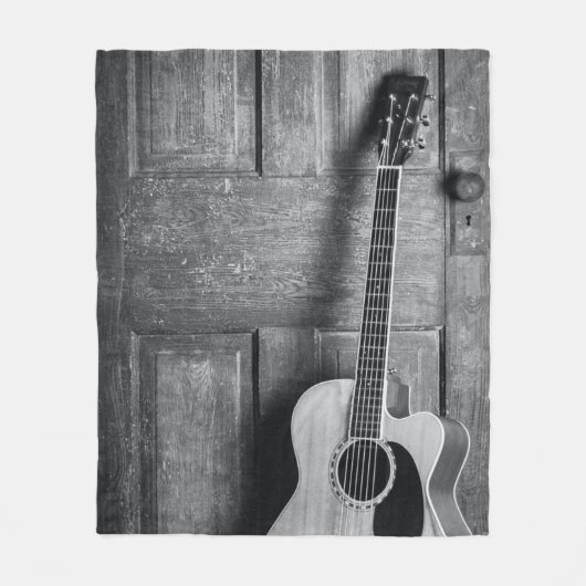 美しいギター フリースブランケット (正面)