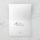 美しいギフトガーリーガーデンドーヴマザーズデイ カード (内部)