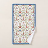 美しいギリシャのアーチフローラルパターン バスタオルセット (ハンドタオル)