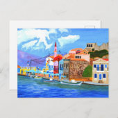 美しいギリシャのカード  ポストカード (正面/裏面)