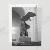 美しいギリシャの像がサモ人種の翼を持つ勝利 ポストカード (正面/裏面)