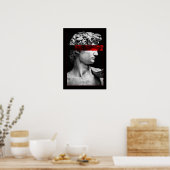 美しいギリシャの像 ポスター (キッチン)