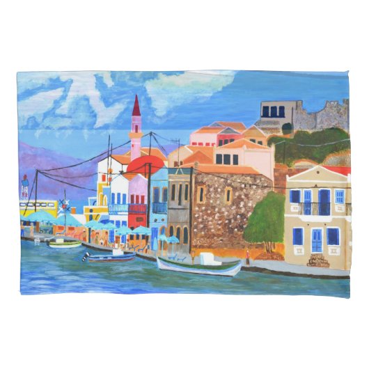 美しいギリシャの枕ケース 枕カバー (正面)