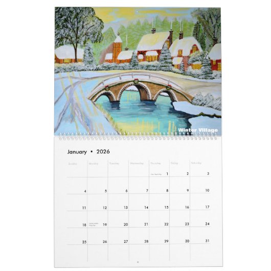 美しいギリシャ暦2025年 カレンダー (1月 2026)