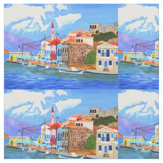 美しいギリシャ綿織物 ファブリック (クローズアップ)