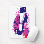 美しいクイーンのハート入れ墨足 マウスパッド (マウス)