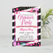 美しいクイーングラマーパーティー誕生日招待状 招待状 (スタンド正面)