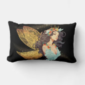 美しいクイーンフェアリーの腰枕 ランバークッション (正面)