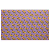 美しいクイーン蝶パターンオレンジパープル ファブリック (ファットクウォーター)