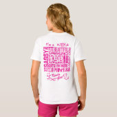 美しいクイーン – ピンクプリンセス Tシャツ (裏面フル)