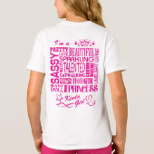 美しいクイーン – ピンクプリンセス Tシャツ (裏面)