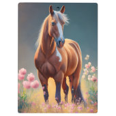 美しいクォーターホースの花の名前 クリップボード (裏面)