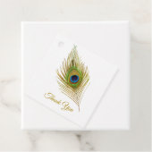 美しいクジャクの羽根の感謝 フェイバータグ (インサイチュ)