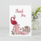 美しいクジャク サンキューカード (スタンド正面)