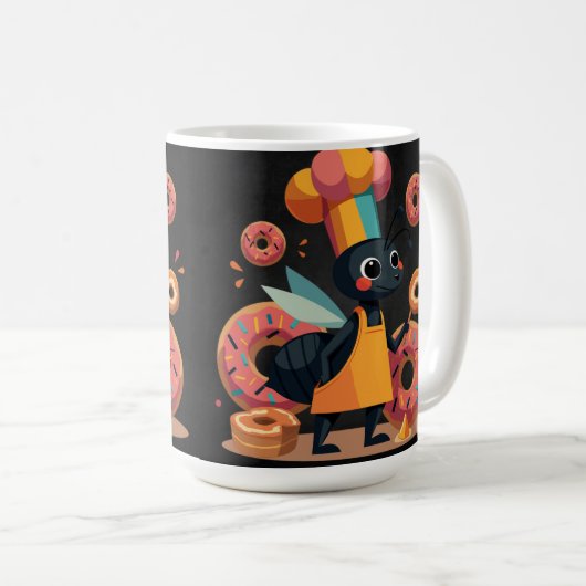 美しいクッキーを使用したマグカップ コーヒーマグカップ (正面右)