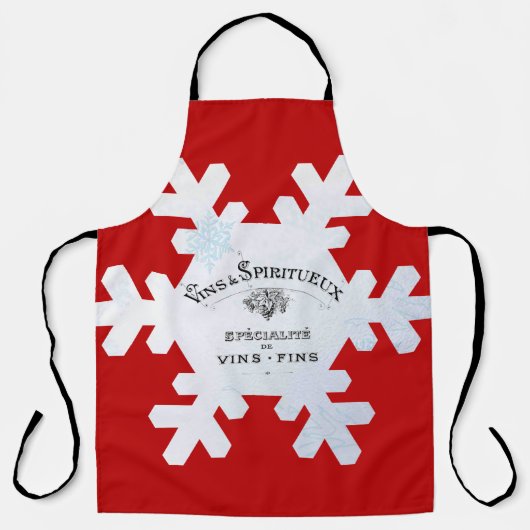 美しいクフランスのリスマスエプロン！ エプロン (正面)