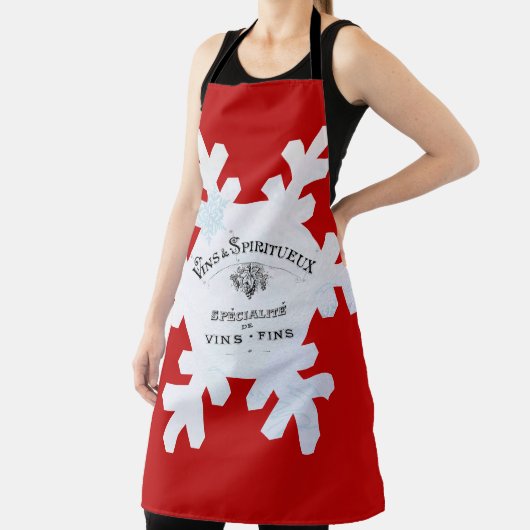 美しいクフランスのリスマスエプロン！ エプロン (インサイチュ)