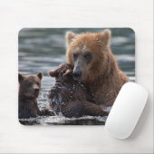 美しいクマと子ネコ マウスパッド (マウス)