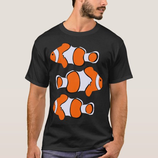 美しいクマノミ柄 Tシャツ (正面)