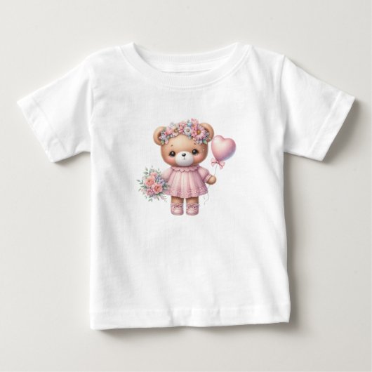 美しいクマ ベビーTシャツ (正面)
