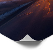 美しいクラウドハート ポスター (角)