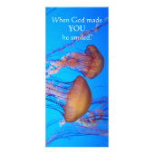 美しいクラゲのバイブル詩のラックカード ラックカード (裏面)