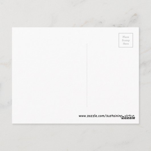 美しいクラゲ聖書の詩はがき ポストカード (裏面)