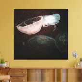 美しいクラゲ キャンバスプリント (インサイチュ (リビング))