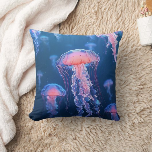 美しいクラゲ クッション (ブランケット)