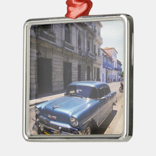 美しいクラシックのシボレーが復元された メタルオーナメント (左)
