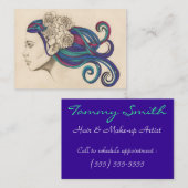 美しいクラシック名刺 名刺 (正面/裏面)