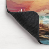 美しいクラシック素晴らしライトハウスウォーターカラー マウスパッド (コーナー)