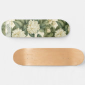 美しいクラシック花柄 スケートボード (横)