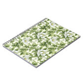 美しいクラシック花柄 ノートブック (左側)