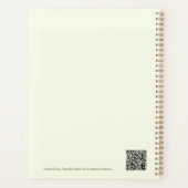 美しいクラシック花柄 プランナー手帳 (裏面)