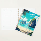 美しいクラビタイトロピカルパラダイストラベル プランナー手帳 (ディスプレー)