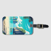 美しいクラビタイトロピカルパラダイストラベル ラゲッジタグ (正面横)