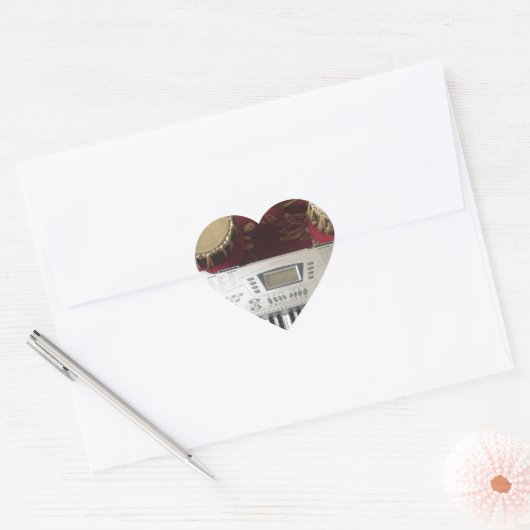 美しいクリエイティブコーナー:ミュージカルタペストリー ハートシール (封筒)